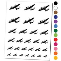 Vojna bomber avionska vodootporna privremena tetovaža postavljena lažna umjetnička zbirka - bijela