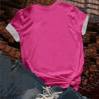 Popust na ružičastim karkom dojke Top za žene svijest o raku dojke udobnost kratkih rukava bluza slovo