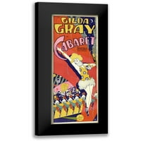 Vintage Apple Collection Black Moderni uokvireni muzej Art Print pod nazivom - Gilda Sivi Cabaret