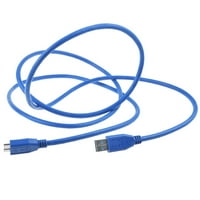 Pwron kompatibilan USB 3. Zamjena kabela za punjač napajanja kabela za velbatim vanjski disk tvrdog