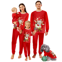 Podudarni obiteljski božićni pidžami Merry Božićni tiskani Veličine za odrasle-djecu-baby-kućni ljubimac