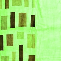 Ahgly Company u zatvorenom pravokutniku Čvrsti zeleni modernim prostirkama, 4 '6 '