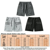 Leuncero Men Classic Fit odmor Mini pantalone Lounge Solid Boja Ljetne kratke hlače Ležerne prilike