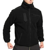 Muška zimska jakna za toplu flišu lagana pješačka trkačka jakna dugi rukav puni patentni zatvarač Turtleneck