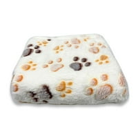 Slatki pahuljivi plišani psi za kućne ljubimce višebojna opcionalni kost uzorak zimske prekrivače prekrivač flanela pokrivač za kućne ljubimce 7