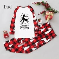 Muške pidžame muškarci božićne modne jelene ispis Top hlače odijelo Porodično roditelj-dijete nosi podudaranje
