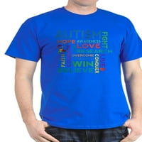 Cafepress - Majica za autizam Oblačno majica - pamučna majica