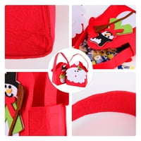 Božićne platnene poklon vrećice Prijenosni bomboni Totes poklon torbice