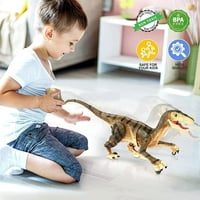 Igračke za daljinsko upravljanje Dinosauru za djecu, pješačku i boju simulaciju VELECIRAPTOR dinosauruaru