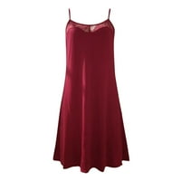 Akiigool Womens Nightcown haljina na spavaćice za žene Flare Sleep SleepShirt V Vrat Spavaće odjeće