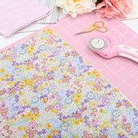 Thread Premium pamučna tkanina za preciziranje prodat u dvorištu - plava cvjetna - 44 Širina - pamuk - quilting, šivanje, zanat