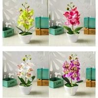 GEDE ARTICAL simulacija Bonsai Orchid Cvjetni fabriča vaza Dekor za dekor desktop