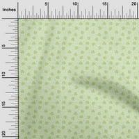 Onuone pamučne kambrične lampice zelene tkanine Dječje listove DIY odjeće pretežno tkanina od ispisa
