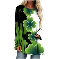 Ženska moda Dan St. Patricki ispisani labavi vrhovi dugih rukava T-majica Crewneck bluza hot6sl868209