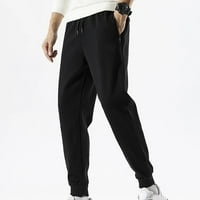 Virmaxy Dukseri za muškarce na otvorenim hlačama ravno noga tanke tankih hlača, casual sportske hlače