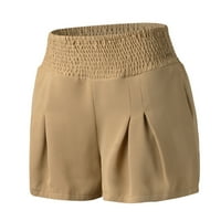 Wendunide kratke hlače za žene Žene Ležerne prilike ljeti nagnuta elastična struka Comfy detalj plaža