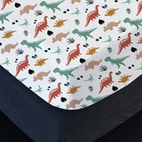 3D opremljeni list Crtani dinosaur posteljina dječja posteljina set prekrivača lijepa dječja kreveta