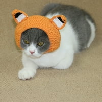 Halloween Cat Hat pletenje vune slatka za uho Cat kostim šešir za kostim