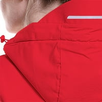 Dugih rukava Hparijata toplina toplina padajuće jakne za žensko čišćenje crvene veličine xl