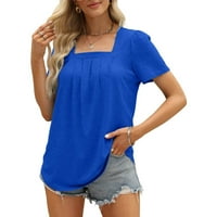 The majice za žene kratki rukav vrhovi Bluze Regularne fit T majice Pulover vrhovi Ters The Solity T-majice