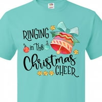 Inktastično zvonjenje u božićnom veselju zvona, zvijezde i ukrasima majica