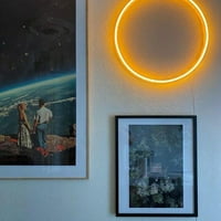 Queen Sense 14 X14.2 Circle Full Moon Sun LED potpise svjetlo dekor zidne noći svjetla fle male neonske