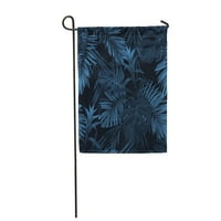 Egzotične tropske havajske biljke i cvijeće Indigo uzorak Monstera Sabal Garden Zastava Dekorativna zastava Kuća baner