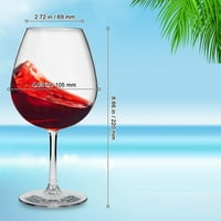 Naočale za vino Plutajuće tritan plastične za višekratne stabljike, svestrane šalice sa stabljikom za