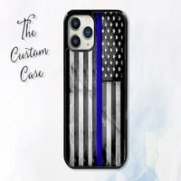 Tanka futrola za plavu liniju, tanka plava linija, poklon za policajac, SAD, iPhone futrole, Samsung