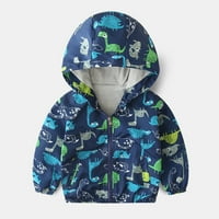 Odeerbi Toddler Baby Boys Girls Crtani uzorak Slatki patentni džep za vjetrootporni jakni