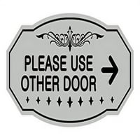 Viktorijanski Molimo koristite ostale potpise sa strelicom za desno od vrata - mali