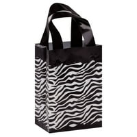 Plastične vrećice Zebra Print Frosted poklon Frosty Merchandise 5 7 3 mala