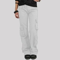 Gacuw Teretne hlače Y2K Palazzo Hlače Plus Veličina Regularne fit duge hlače Lounge pantalone Duksevi