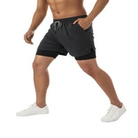 Century Muškarce Teretane kratke hlače Elastične strugove hlače sa džepom trčanja Trening Ljetne sportske