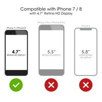 Razlikovati jasan hibridni slučaj otporan na udarce za iPhone SE 4,7 Ekran TPU branik akrilni zaštitnik