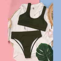 Kupaći kupaćim kostimima za žene za čišćenje Ženski bikini set kupaći kostim dva napunjena soild kupaćih