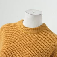 Durtebeua Fall džemperi za žene labave fit labave strane Split rebrasti pleteni prevelizirani pulover