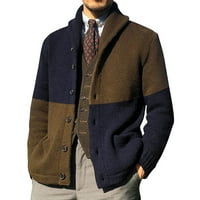 Symoidni muški casual kaputi i jakne - modni casual dugih rukava dugi kardigan tops bluze mornarsko