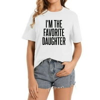 'M Omiljena kćerka slatka grafička majica za žene sa kratkim rukavima