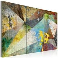 TiptophOMedeCor apstraktno platno Zidna umjetnost - kroz prizmu boja - ispružene i uokvirene spremne