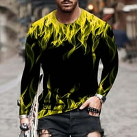 Muška unise dnevna majica 3D grafički grafički otisci dugih rukava Ležerne prilike Bloue