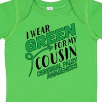 Inktastic Nosim zelenu za moju rođaku-cerebralnu paralizaciju svijesti o dječaku ili dječji bodysuit