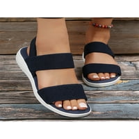 Lacyhop ženske casual cipele sandale za gležnjeve sandale plaža ravna sandala hoda elastična benda Comfort