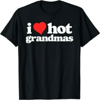 Ljubav vruće bake smiješno 80-ih vintage minimalistička majica srca