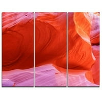 Dizajn Art Antelope Canyon Pećina iznutra - Grafička umjetnost na zamotanu platnu postavljenu