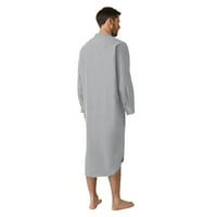 Pidžama za žene plus veličine za čišćenje muških dugih rukava s dugim rukavima na majica na majica u