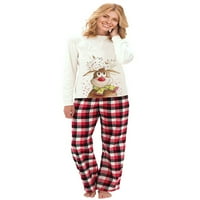 Božićna porodica koja odgovara pidžami Postavi crtani iz crtani vilini na dugim rukavima hlače za spavanje