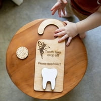 Kućni dekor zub vilinski vješalica sa držačem novca i zubnim dekorom zub bajkom BO Potaknite poklon
