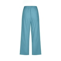 Jerdarove čvrste boje elastične labave hlače: krajnje stil esencijalne nebeske plave xl veličine