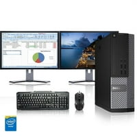 Obnovljena Dell Optiple Desktop računar 3. GHz Core i Tower PC, 8GB, 500GB HDD, Windows Home X64, 19